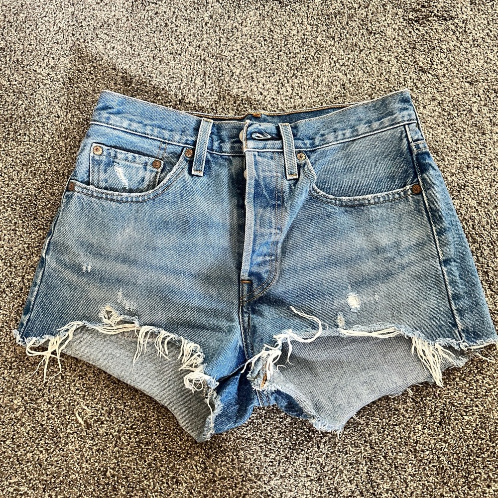 Levi's 501 Distressed Jean Shorts